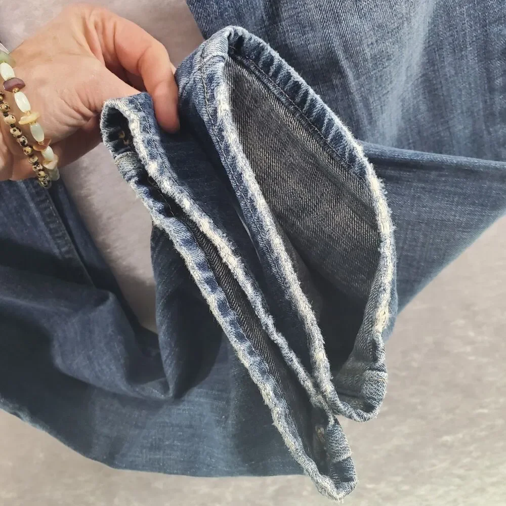 (32x34) American Eagle Original Straight Blue Jeans Men's Denim AE Outfitters